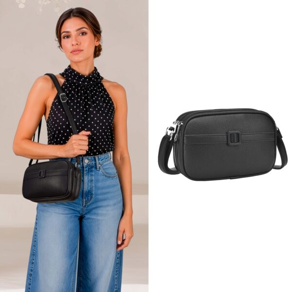 Bolsa Feminina Transversal com Zíper Duplo