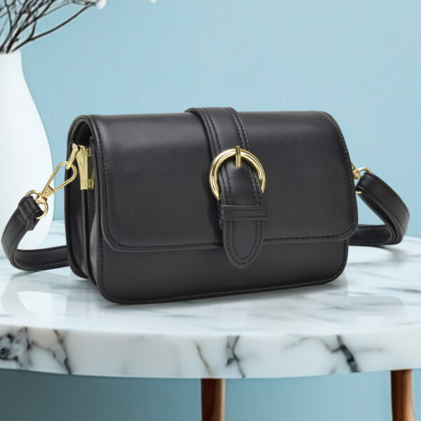 Bolsa Feminina Pequena Elegante Transversal – Mini Bolsa Feminina com Fecho Moderno
