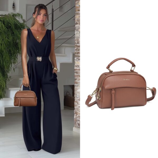 Bolsa Feminina Elegante Estruturada Transversal – Bolsa Feminina para Trabalho Moderna