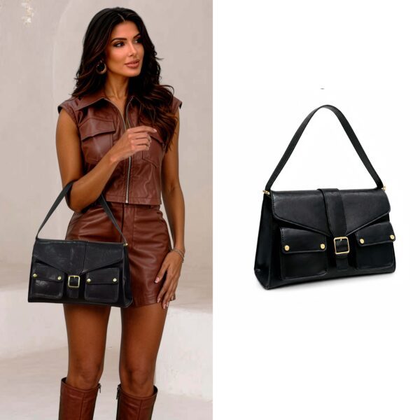 Bolsa Feminina Satchel Clássica com Fivela | Lumoza
