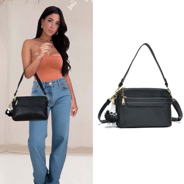 Bolsa Feminina Transversal Compacta e Versátil com Pompom | Lumoza