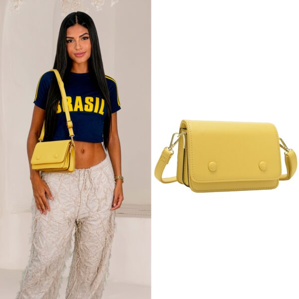 Bolsa Transversal Compacta com Detalhes