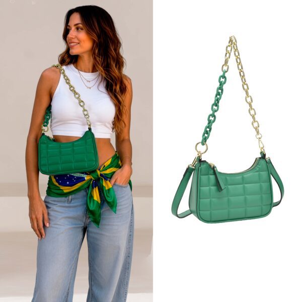 Bolsa Feminina Verde Matelassê CH-3321