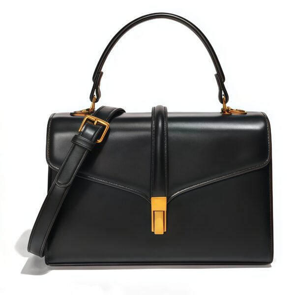 Bolsa Feminina Estruturada 3920 com Alça Transversal | cor preto